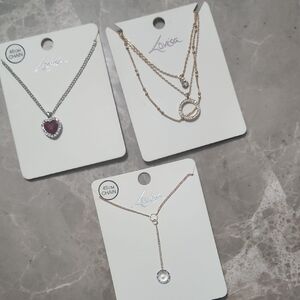 Lovisa Silver and Gold Heart Necklace Set